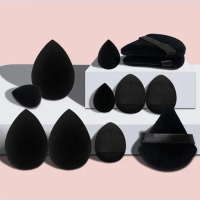 12pcs Makeup Sponge Powder Puff Set With Large